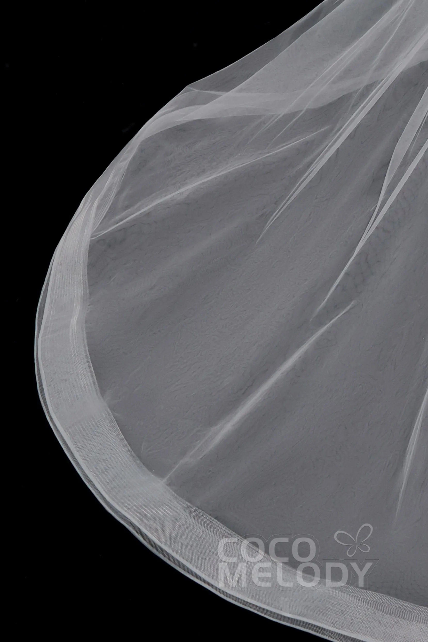 Modern Chapel Train Tulle Wedding Train TR18002 sold by Cocomelody product image thumbnail 3