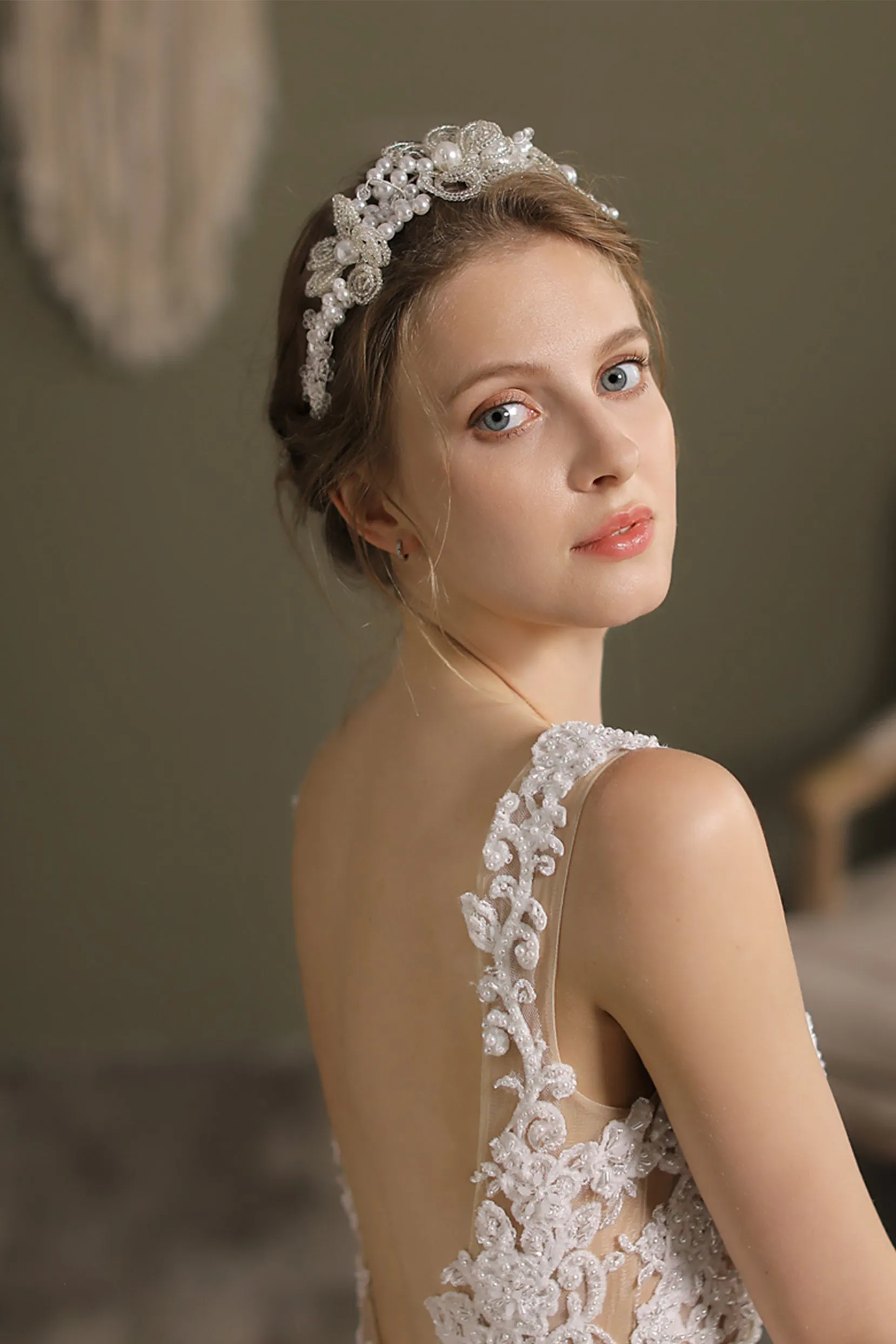 Alloy Headbands with Imitation Pearl CH0361 sold by Cocomelody product image thumbnail 4