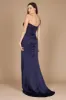 Sheath-Column Sweep-Brush Train Elastic Satin Dress CG0198 sold by Cocomelody