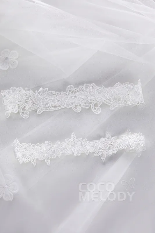 Lace Wedding Garter CZ0190 sold by Cocomelody