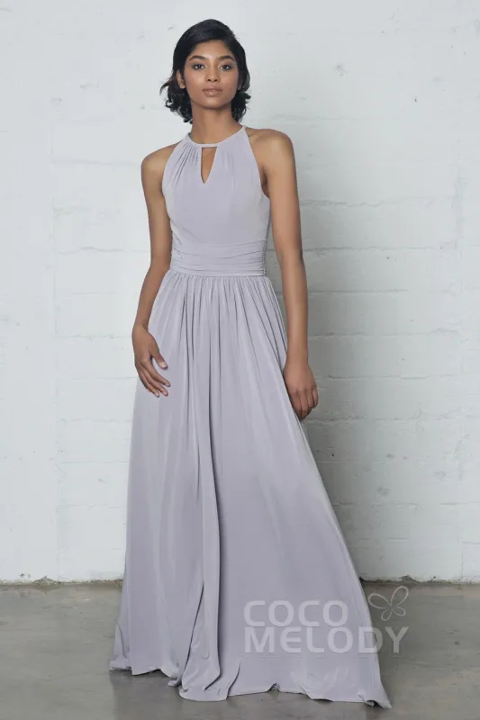 Sheath-Column Floor Length Knitted Fabric Dress COZF17019 sold by Cocomelody