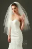 Two-tier Cut Edge Tulle Waist Veils AV160016 sold by Cocomelody