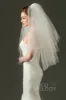 Two-tier Cut Edge Tulle Waist Veils AV160016 sold by Cocomelody