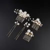 White Pearl Bridal Combs 5 PIeces 632498627705 sold by Cocomelody