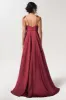 A-Line Sweep-Brush Train Luxe Satin Bridesmaid Dress Formal Dresses CB0619 sold by Cocomelody