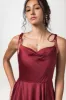 A-Line Sweep-Brush Train Luxe Satin Bridesmaid Dress Formal Dresses CB0619 sold by Cocomelody