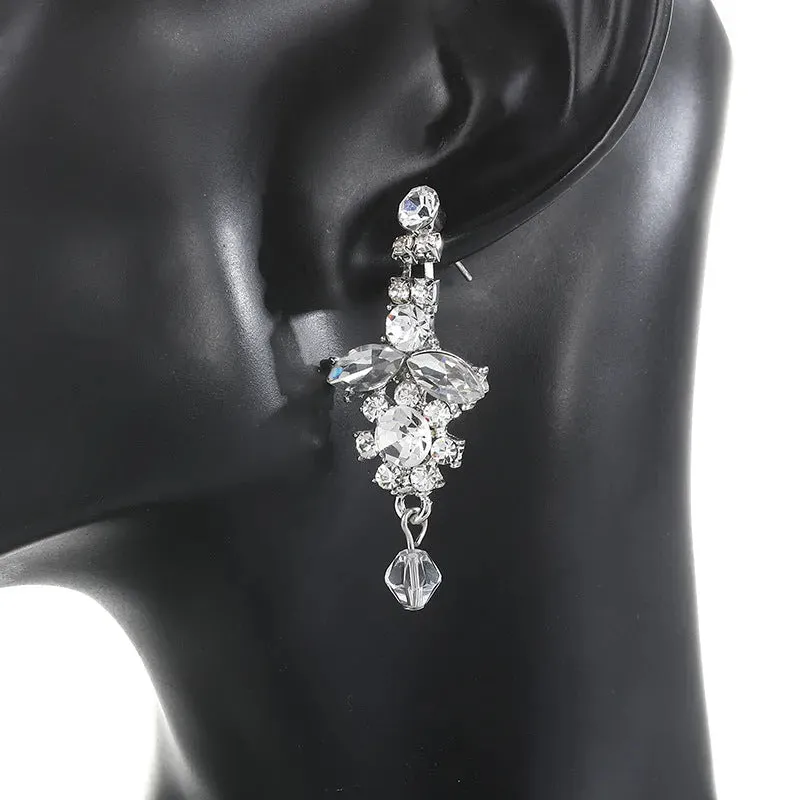 Bridal jewelry set fashion stone necklace earrings set chain 616957922394 sold by Cocomelody product image thumbnail 4