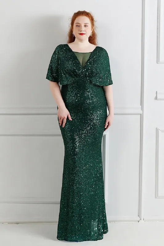 Sheath-column floor length sequined dress 646322132270 sold by Cocomelody