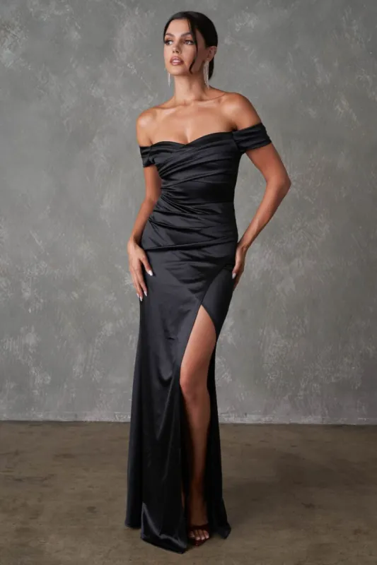 Sheath-Column Sweep-Brush Train Polyester Spandex Dress CS0677 sold by Cocomelody