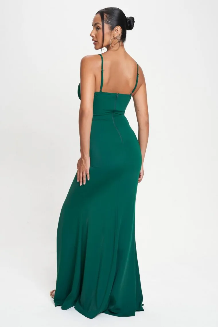 Sheath-Column Sweep-Brush Train Nylon Spandex Dress CS0674 sold by Cocomelody product image thumbnail 2