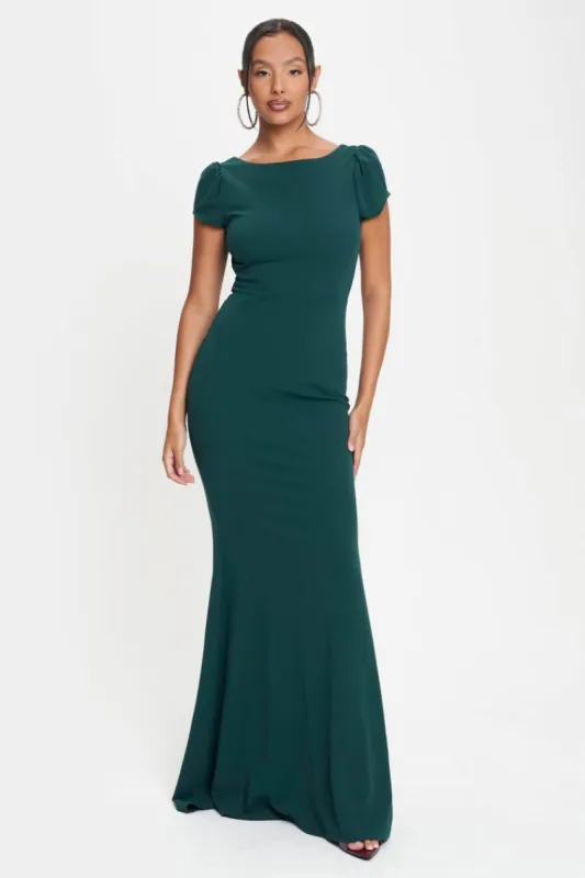 Sheath-Column Sweep-Brush Train Polyester Spandex Dress CS0673 sold by Cocomelody