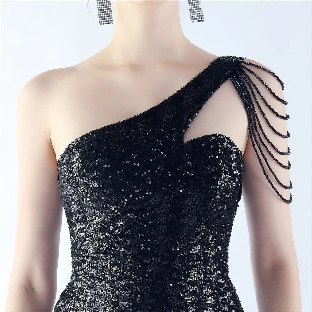 Sheath-column floor length sequined dress 785514826195 sold by Cocomelody product image thumbnail 5