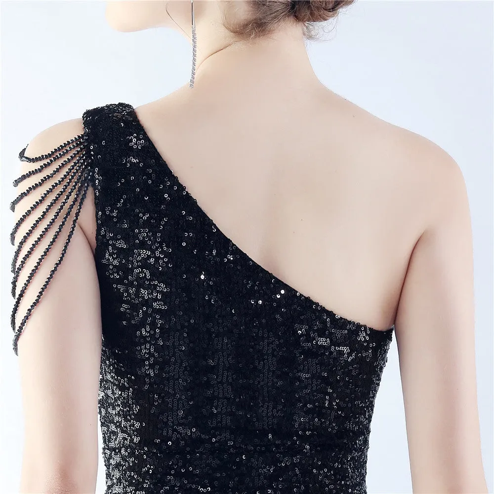 Sheath-column floor length sequined dress 785514826195 sold by Cocomelody product image thumbnail 4