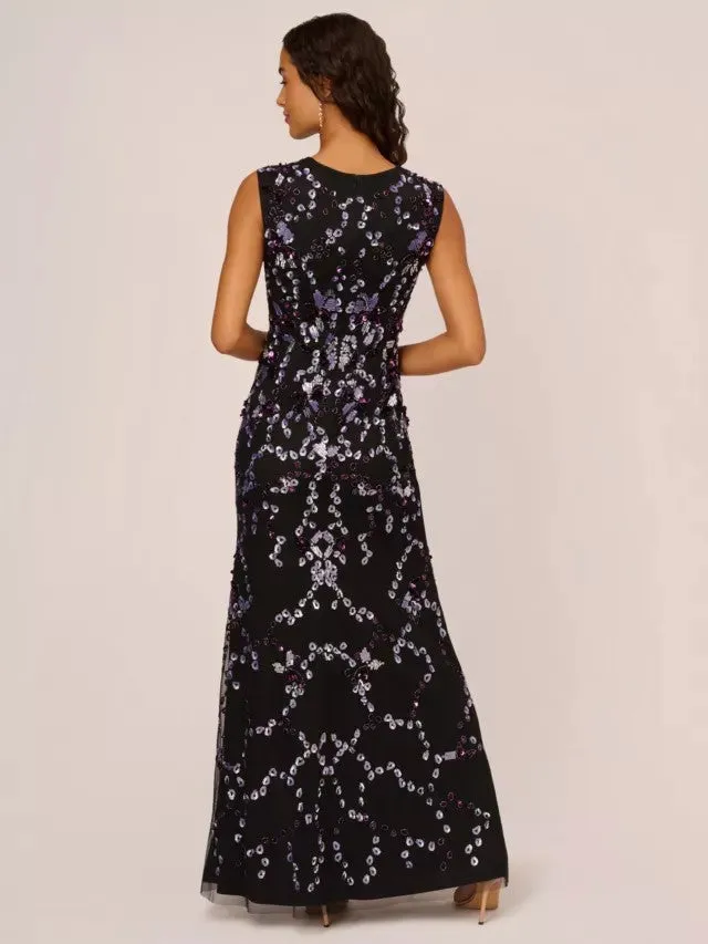A-Line Floor Length Beaded Mother Dress CM0197 sold by Cocomelody product image thumbnail 2