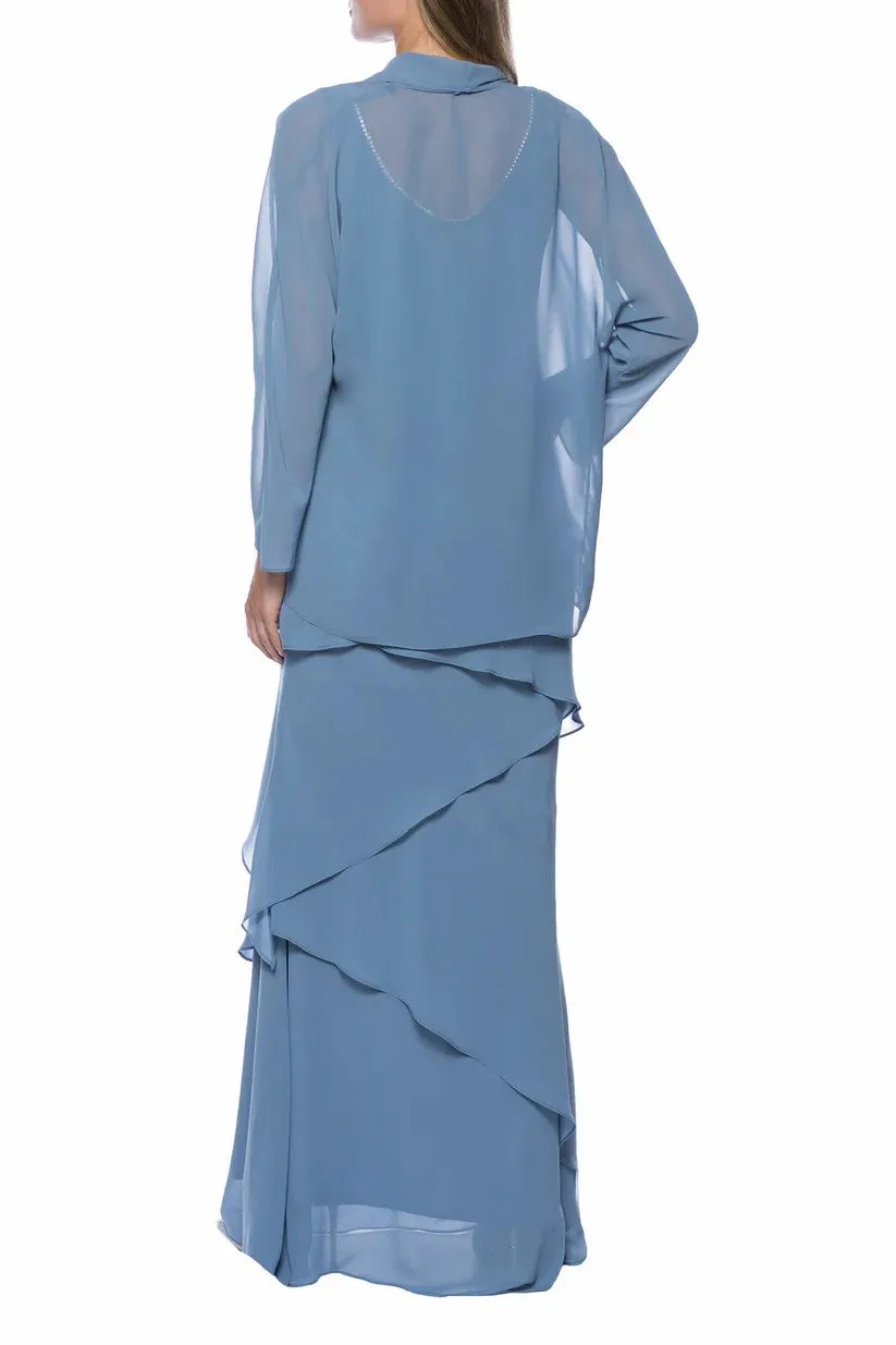 A-Line Ankle Length Chiffon Mother Dress CM0196 sold by Cocomelody product image thumbnail 2