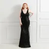 Sheath-column floor length sequined dress 646316084929 sold by Cocomelody