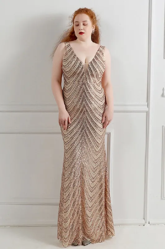 Sheath-column floor length sequined dress 646316084929 sold by Cocomelody