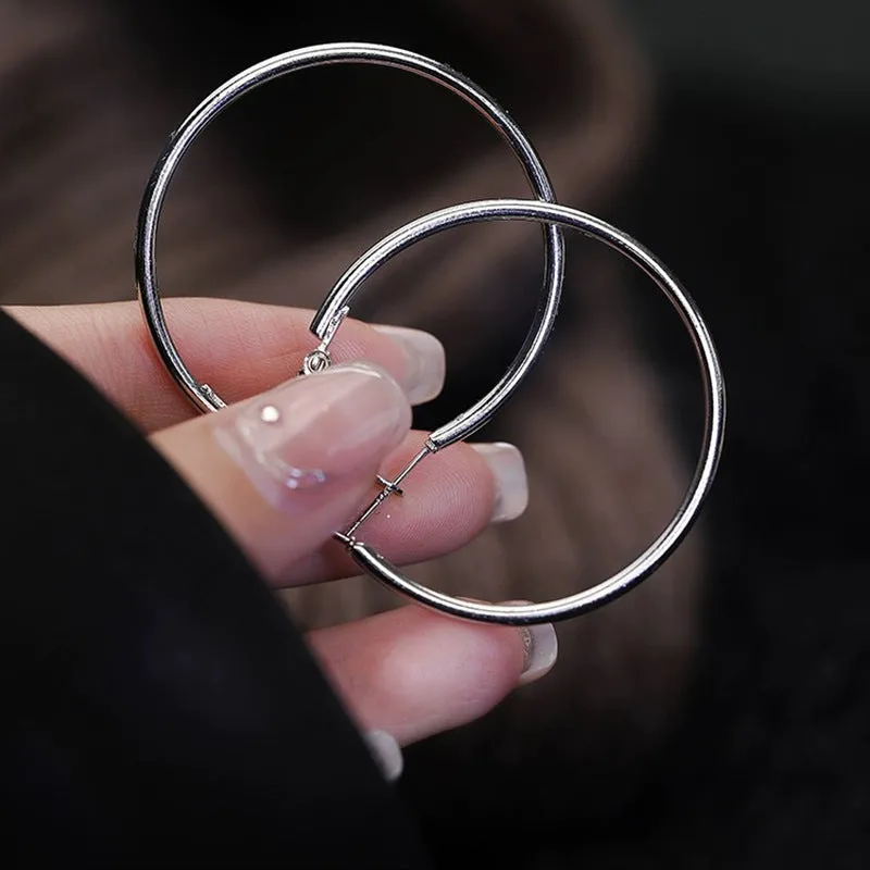 Round hoop earrings 810056657479 sold by Cocomelody product image thumbnail 2