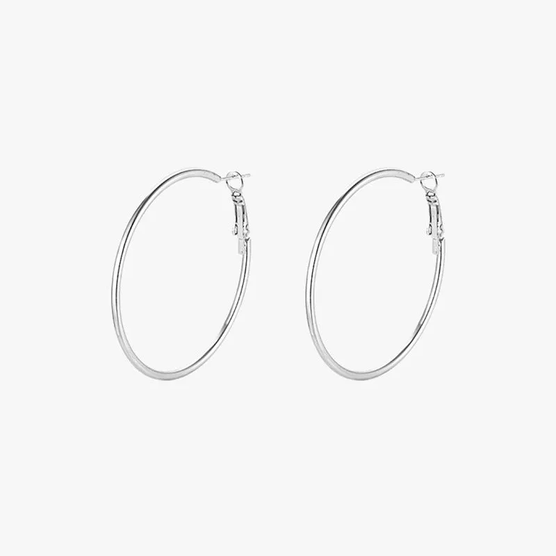 Round hoop earrings 810056657479 sold by Cocomelody product image thumbnail 4