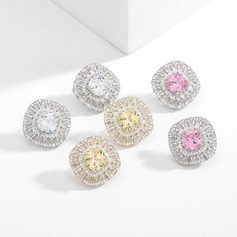 Zircon stud earrings 674517150314 sold by Cocomelody