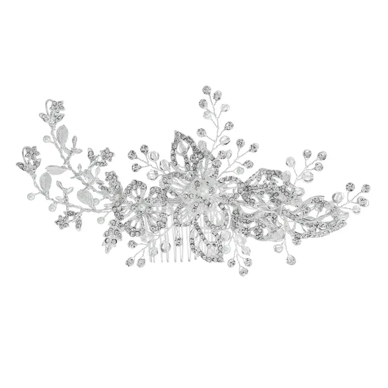 Alloy flower comb Hand drill comb 592299716948 sold by Cocomelody