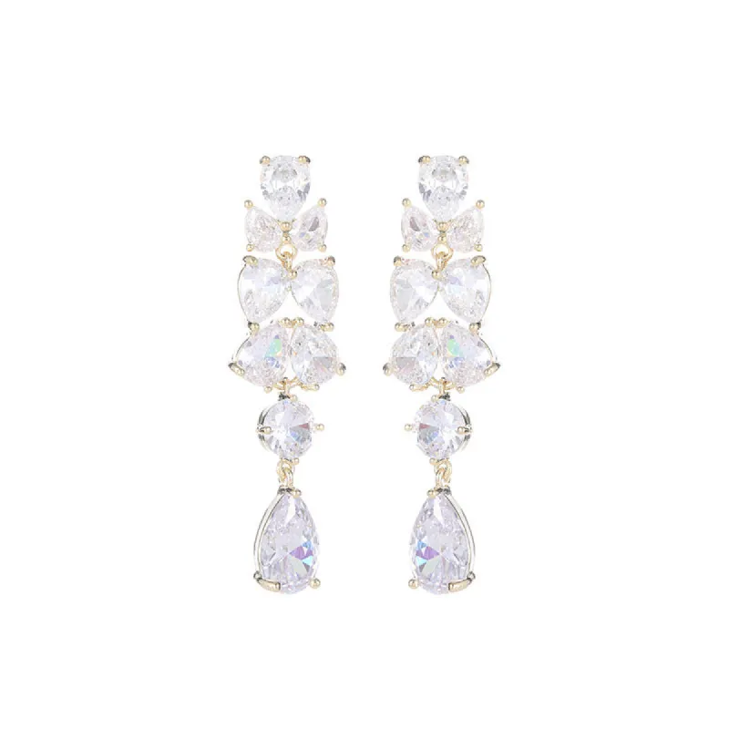 Drop long luxury earrings 837068445089 made by Cocomelody