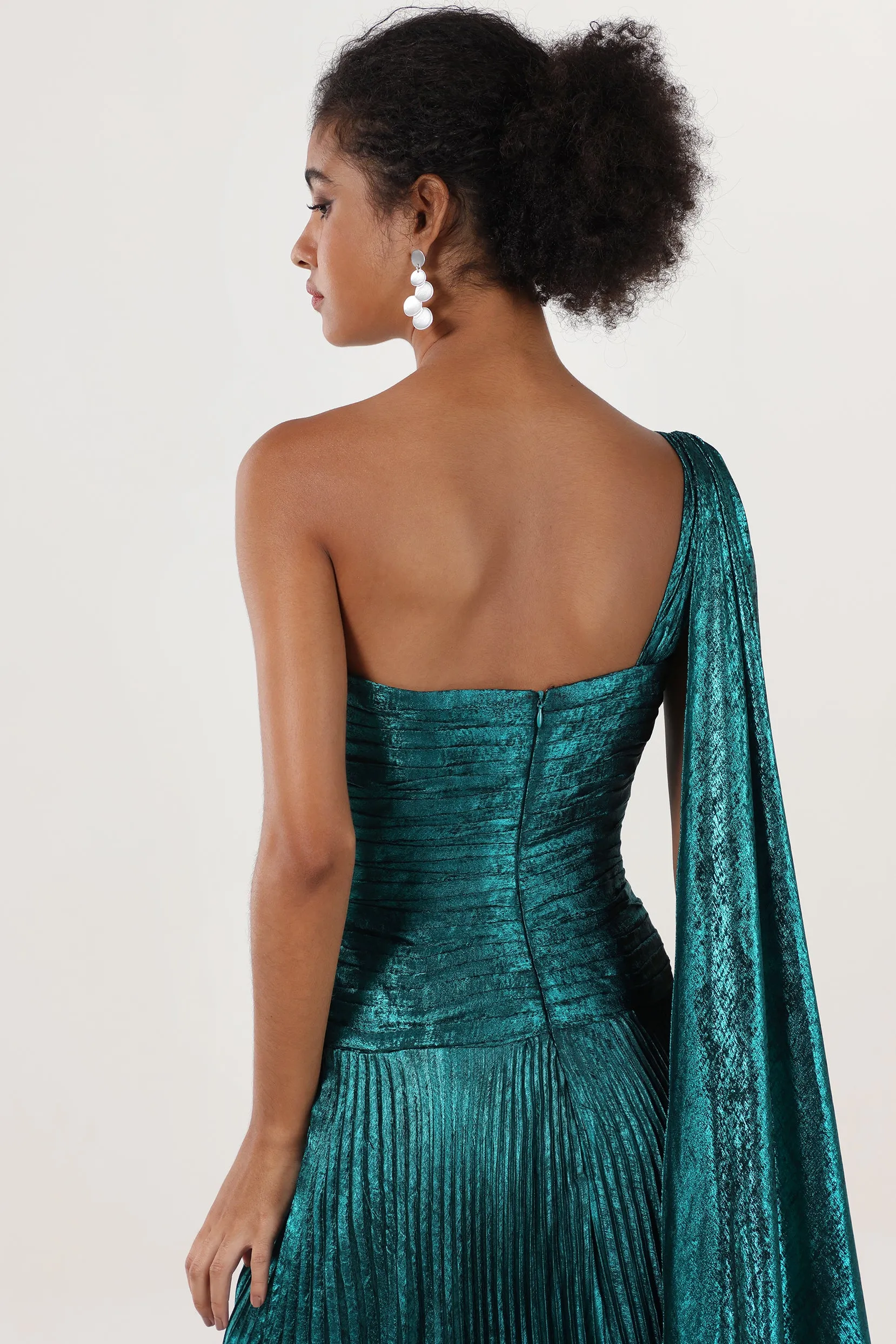 A-Line Maxi Metallic Formal Dress CS0643 sold by Cocomelody product image thumbnail 4