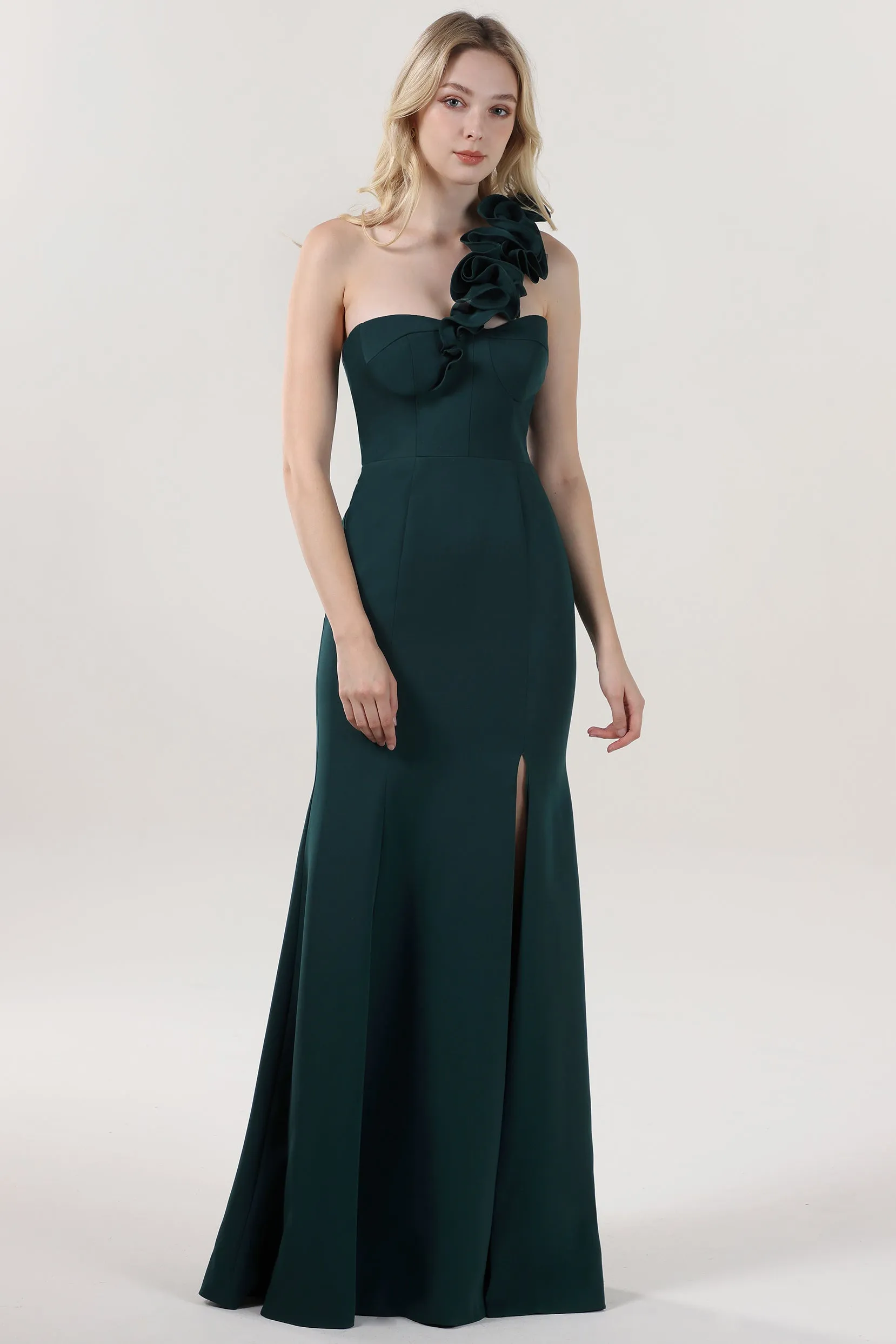 Trumpet-Mermaid Maxi Stretch Crepe Formal Dress CS0596 sold by Cocomelody product image thumbnail 3