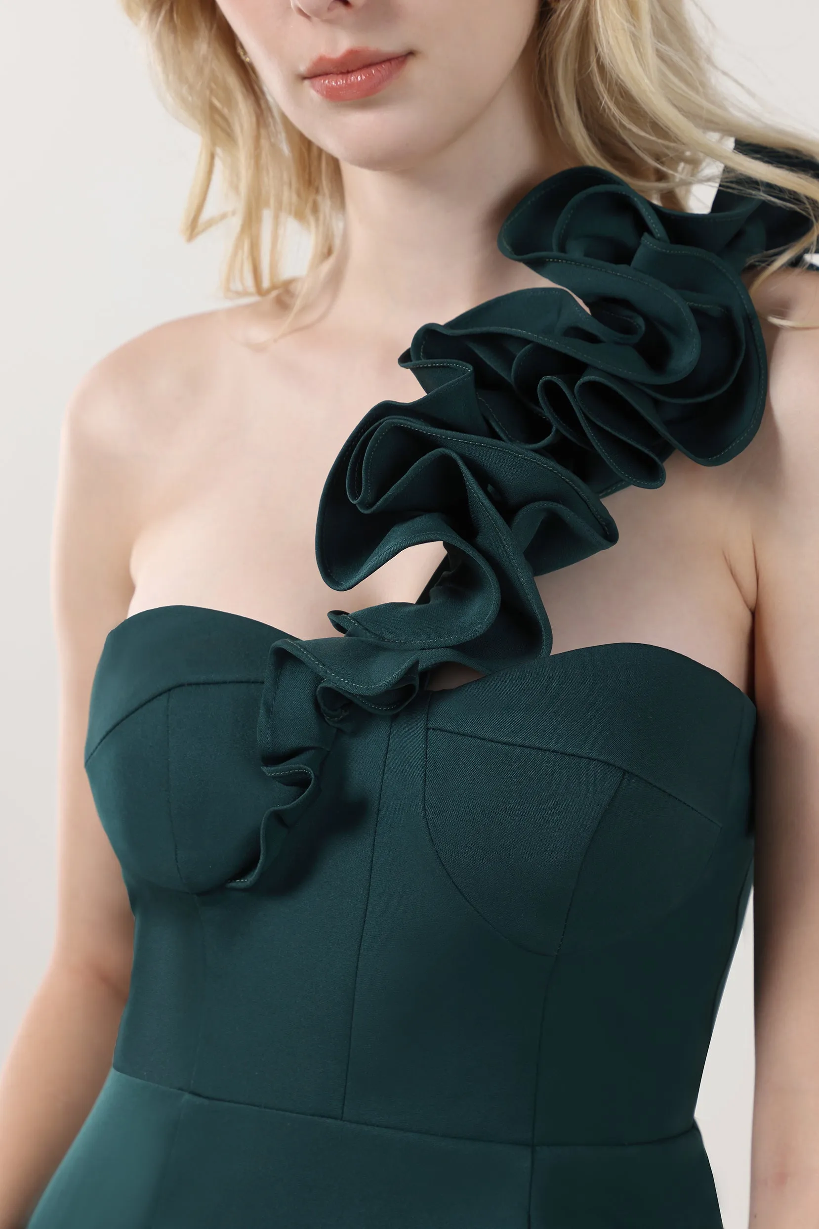 Trumpet-Mermaid Maxi Stretch Crepe Formal Dress CS0596 sold by Cocomelody product image thumbnail 4