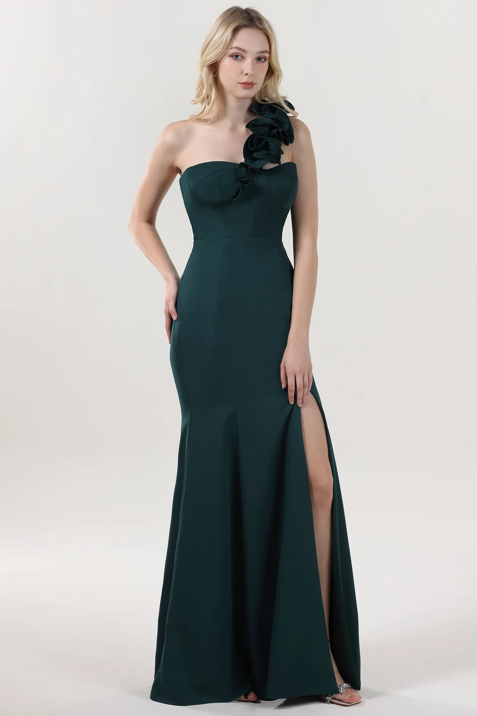 Trumpet-Mermaid Maxi Stretch Crepe Formal Dress CS0596 sold by Cocomelody