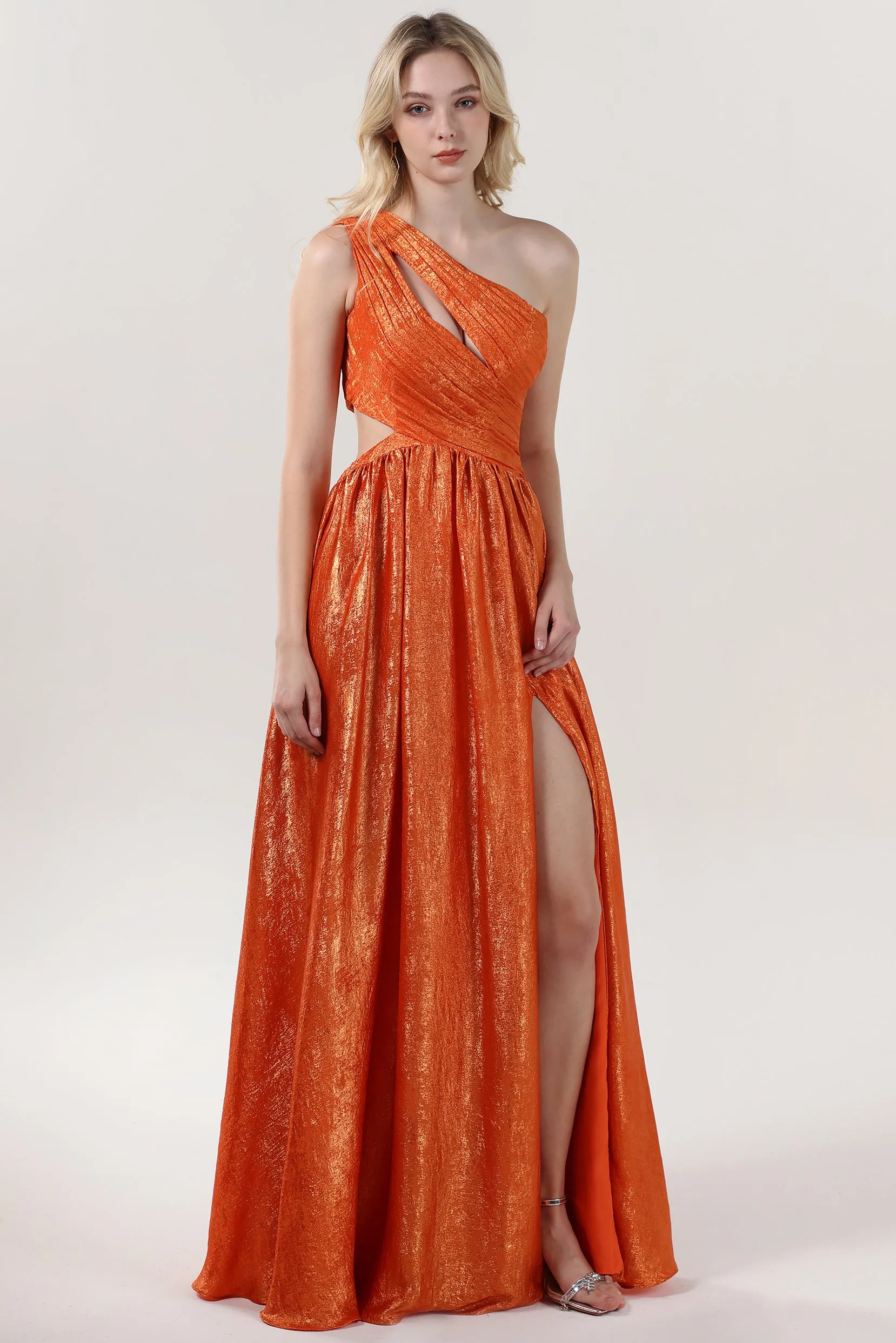 A-Line Maxi Metallic Formal Dress CS0642 sold by Cocomelody