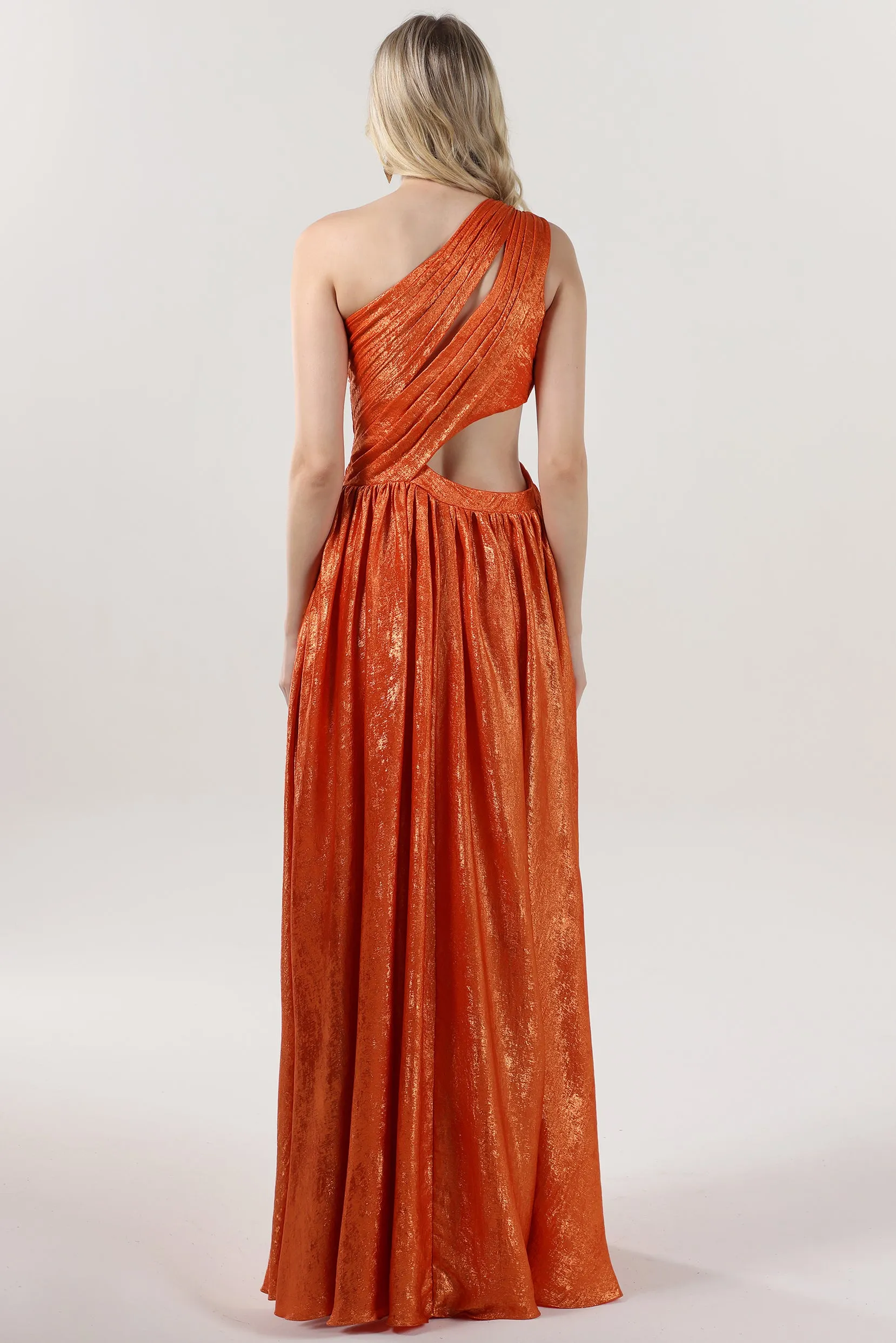 A-Line Maxi Metallic Formal Dress CS0642 sold by Cocomelody product image thumbnail 2