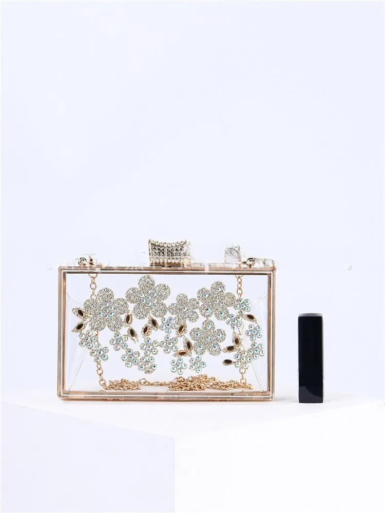 Acrylic clear diamond dinner bag 659421308502 sold by Cocomelody product image thumbnail 2