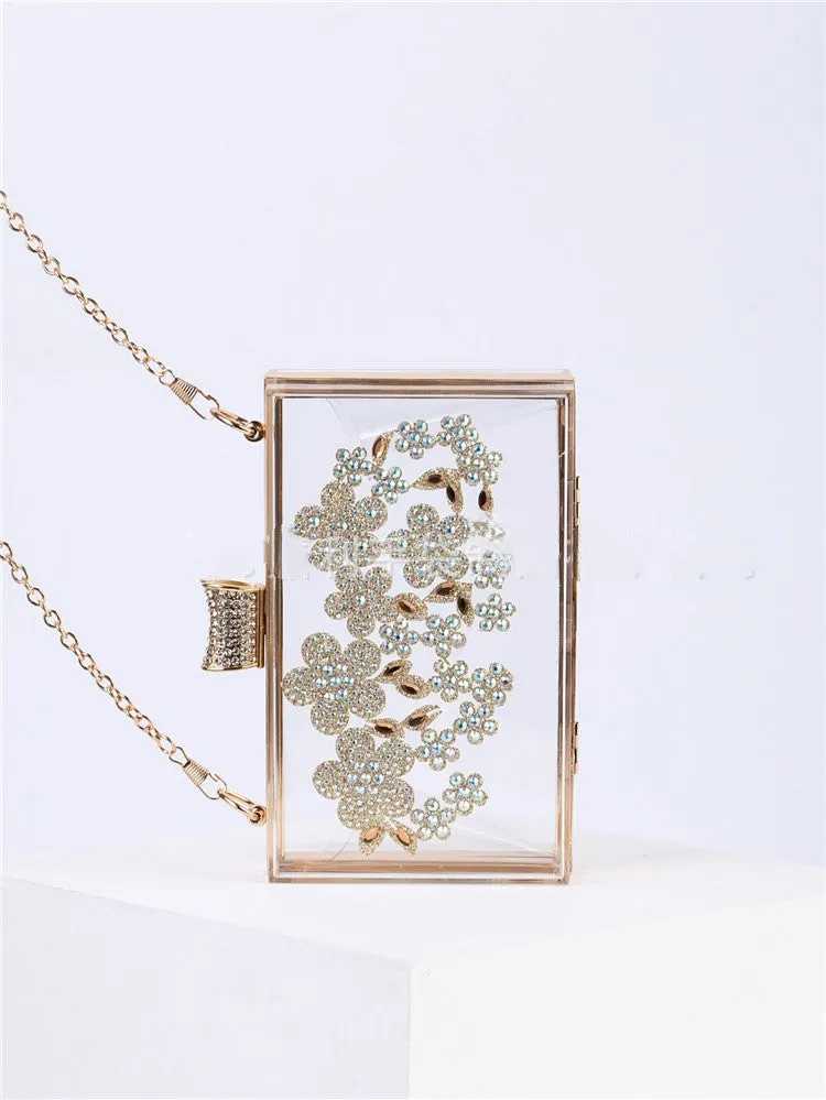 Acrylic clear diamond dinner bag 659421308502 sold by Cocomelody product image thumbnail 3