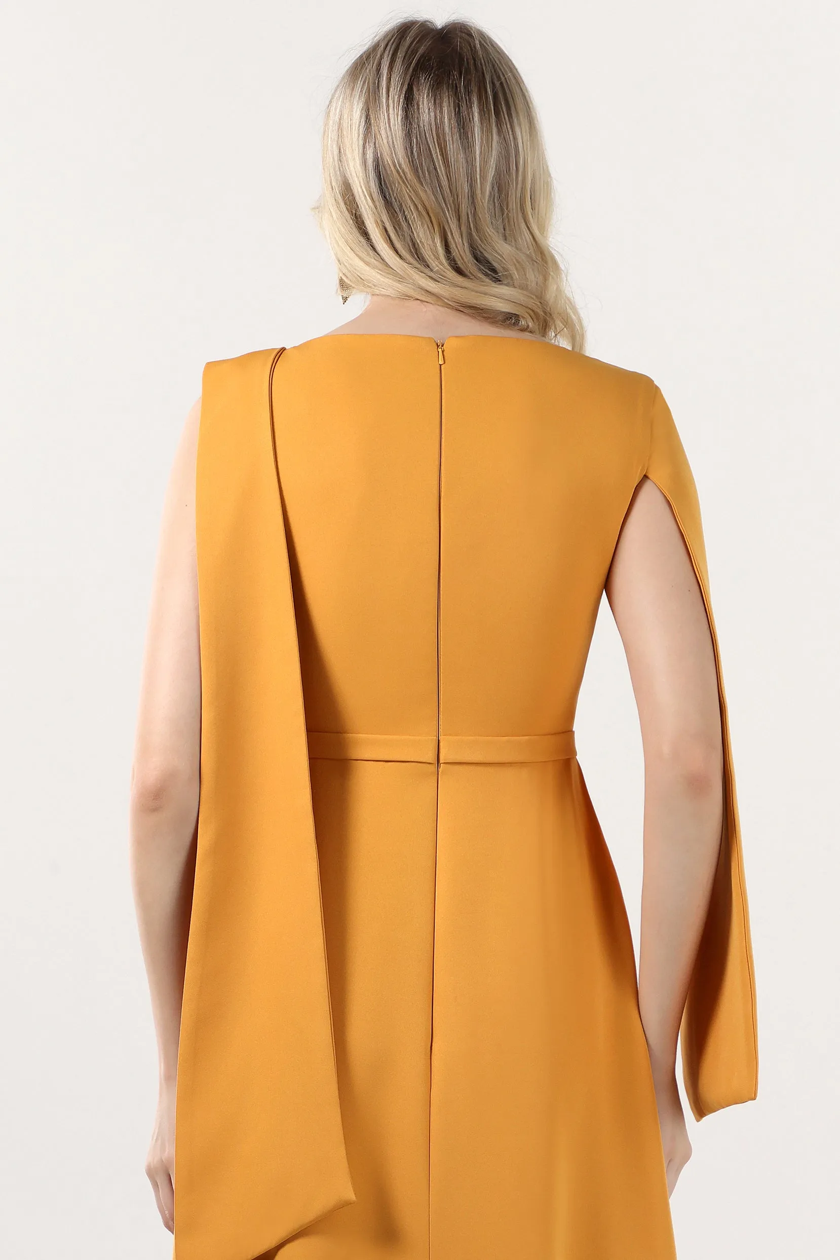 A-Line Maxi Stretch Crepe Formal Dress CS0586 sold by Cocomelody product image thumbnail 5