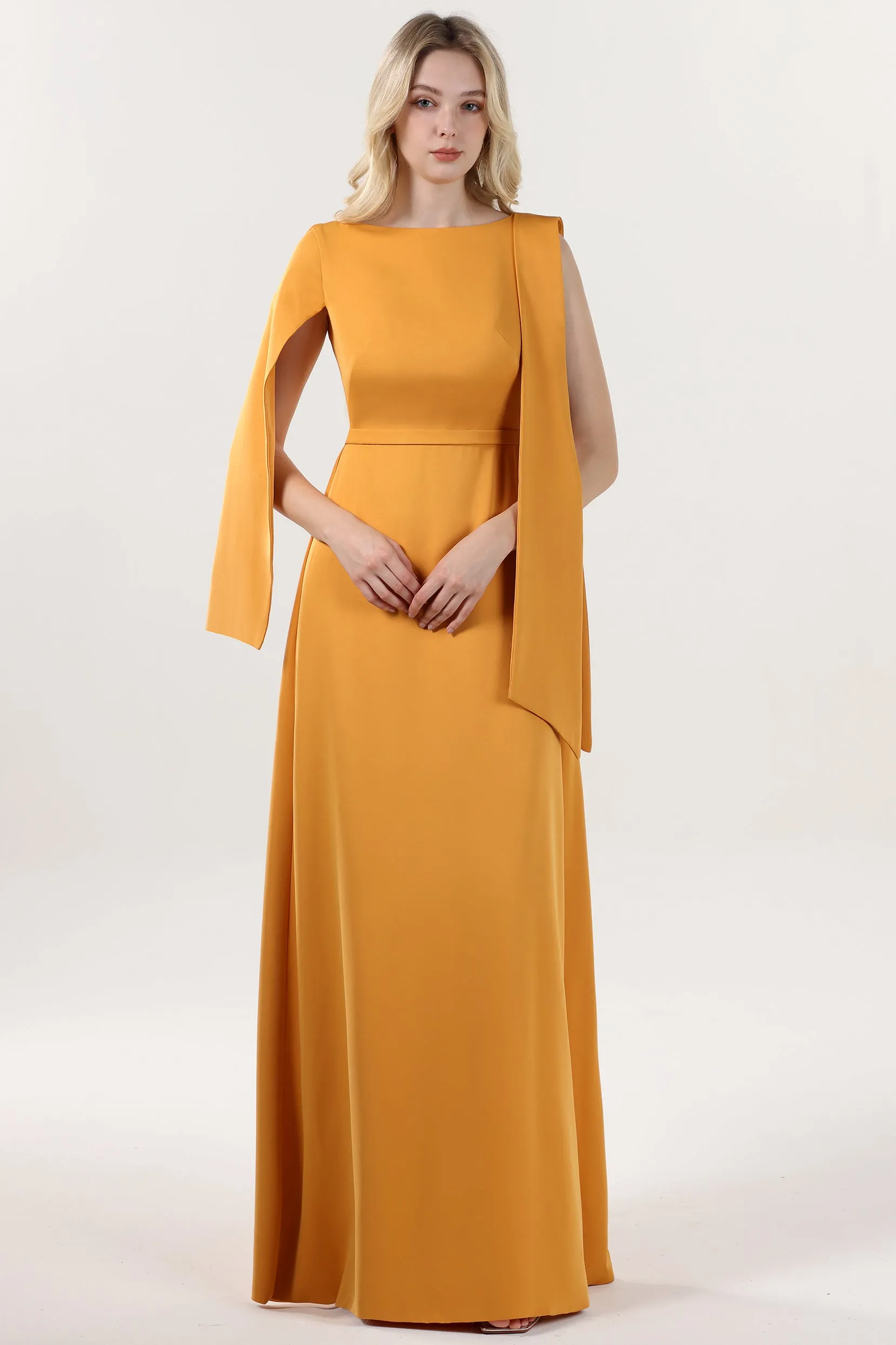 A-Line Maxi Stretch Crepe Formal Dress CS0586 sold by Cocomelody