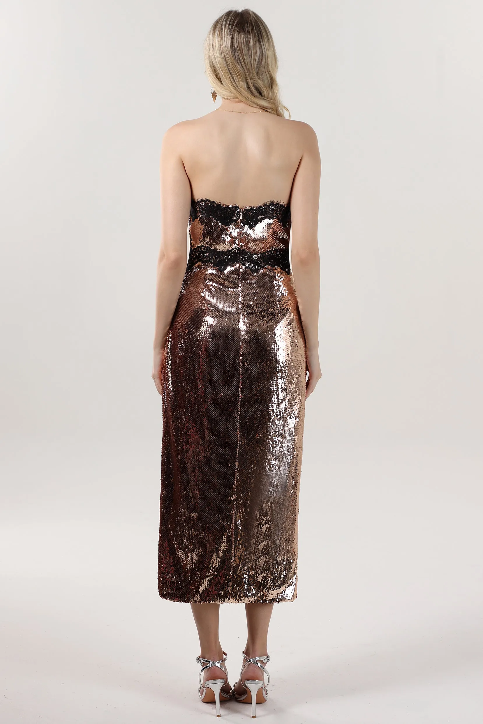 Sheath-Column Midi Sequined Formal Dress CS0623 sold by Cocomelody product image thumbnail 2