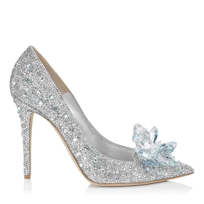 Crystal Pointy Stiletto  Heels 537627411224 sold by Cocomelody