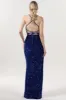 Sheath-Column Maxi Velvet Sequin Formal Dress CS0637 sold by Cocomelody