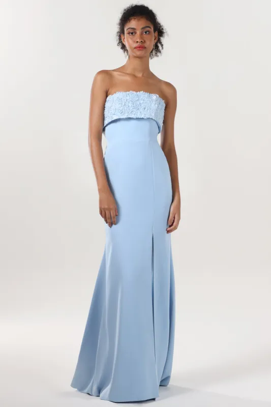 Trumpet-Mermaid Sweep-Brush Train Stretch Crepe Formal Dress CS0591 sold by Cocomelody