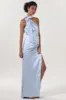 Sheath-Column Maxi Luxe Satin Formal Dress CS0604 sold by Cocomelody