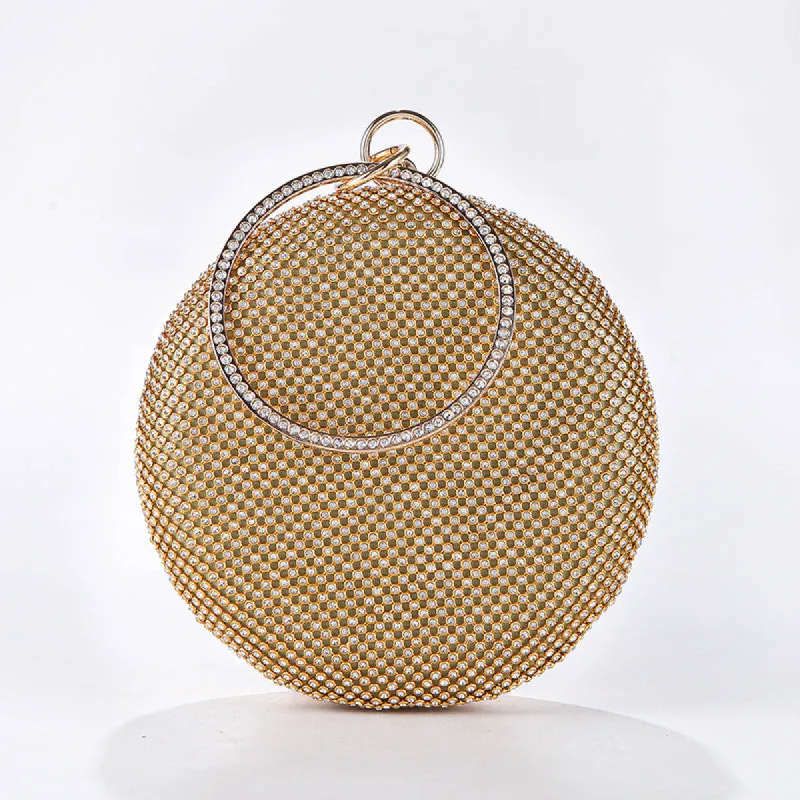 Rhinestone mid-round evening bag 791461170551 sold by Cocomelody