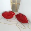 Acrylic Red Lips dinner bag 651077833983 sold by Cocomelody
