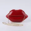 Acrylic Red Lips dinner bag 651077833983 sold by Cocomelody