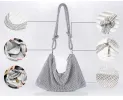 Metal diamond-encrusted dinner bag 776820368706 sold by Cocomelody