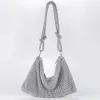 Metal diamond-encrusted dinner bag 776820368706 sold by Cocomelody