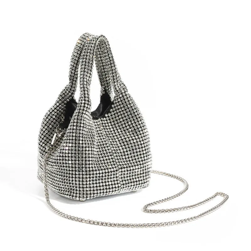 Diamond-studded dinner bag Bucket bag 814643373321 sold by Cocomelody