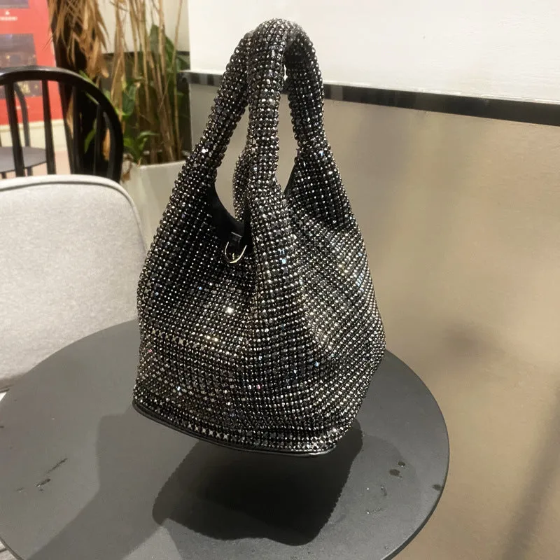 Diamond-studded dinner bag Bucket bag 814643373321 sold by Cocomelody product image thumbnail 5