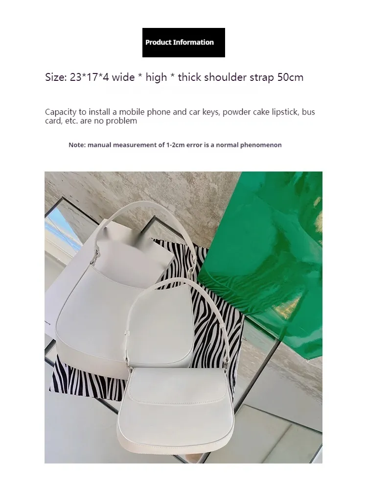 Silver underarm shoulder bag 779953461759 sold by Cocomelody product image thumbnail 5