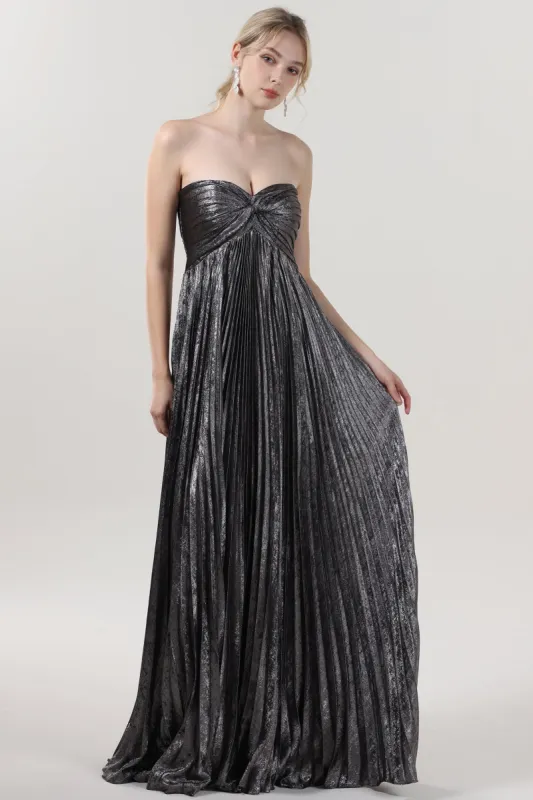 A-Line Maxi Metallic Formal Dress CS0654 sold by Cocomelody